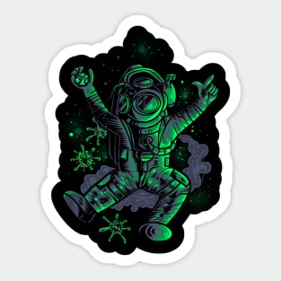 virus-resistant astronauts Sticker